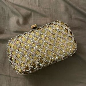 Bebe Handbag w/swarovski crystals